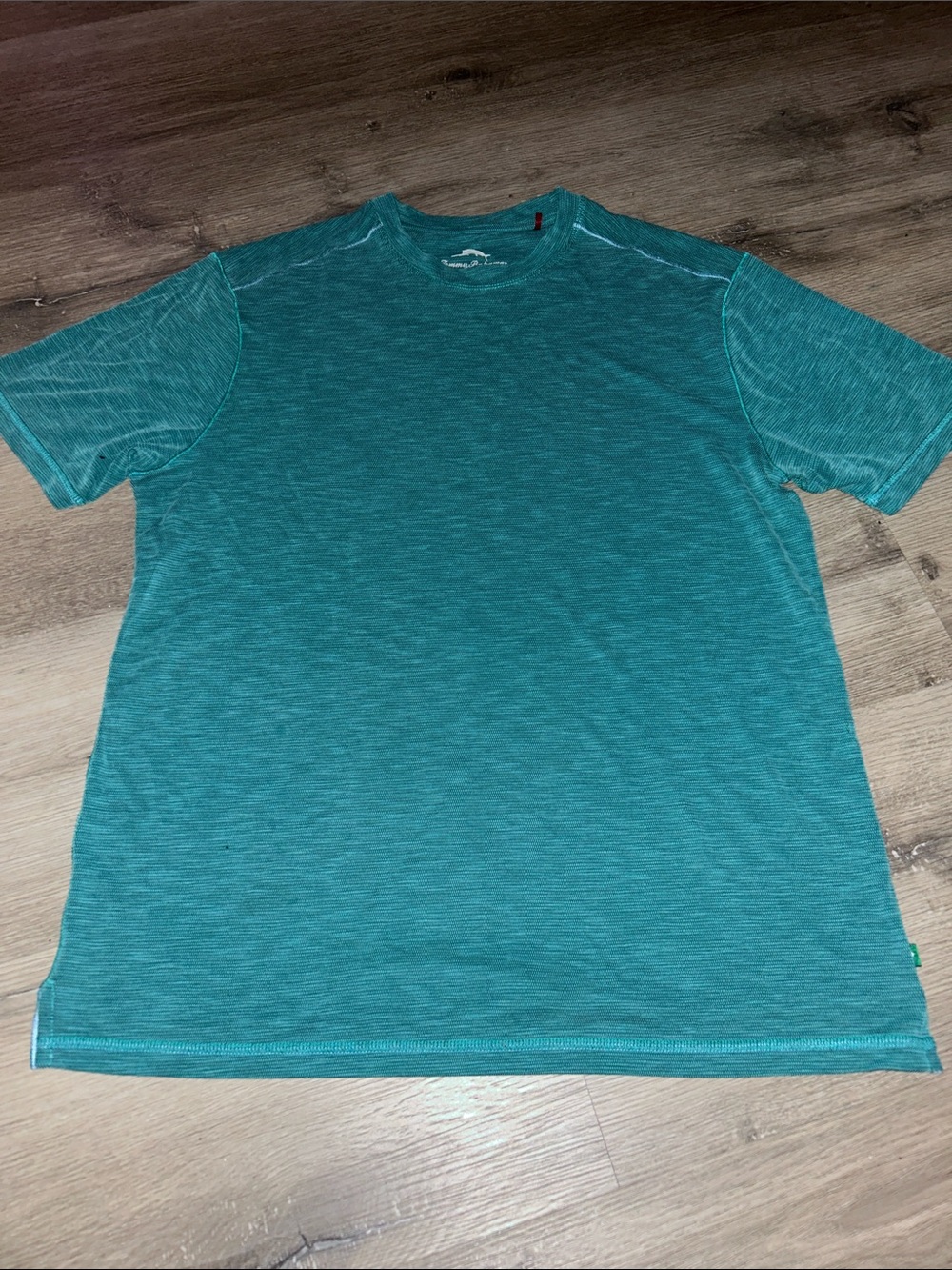 Men's Casual Tommy Bahamian Crew Neck Shirt in Teal